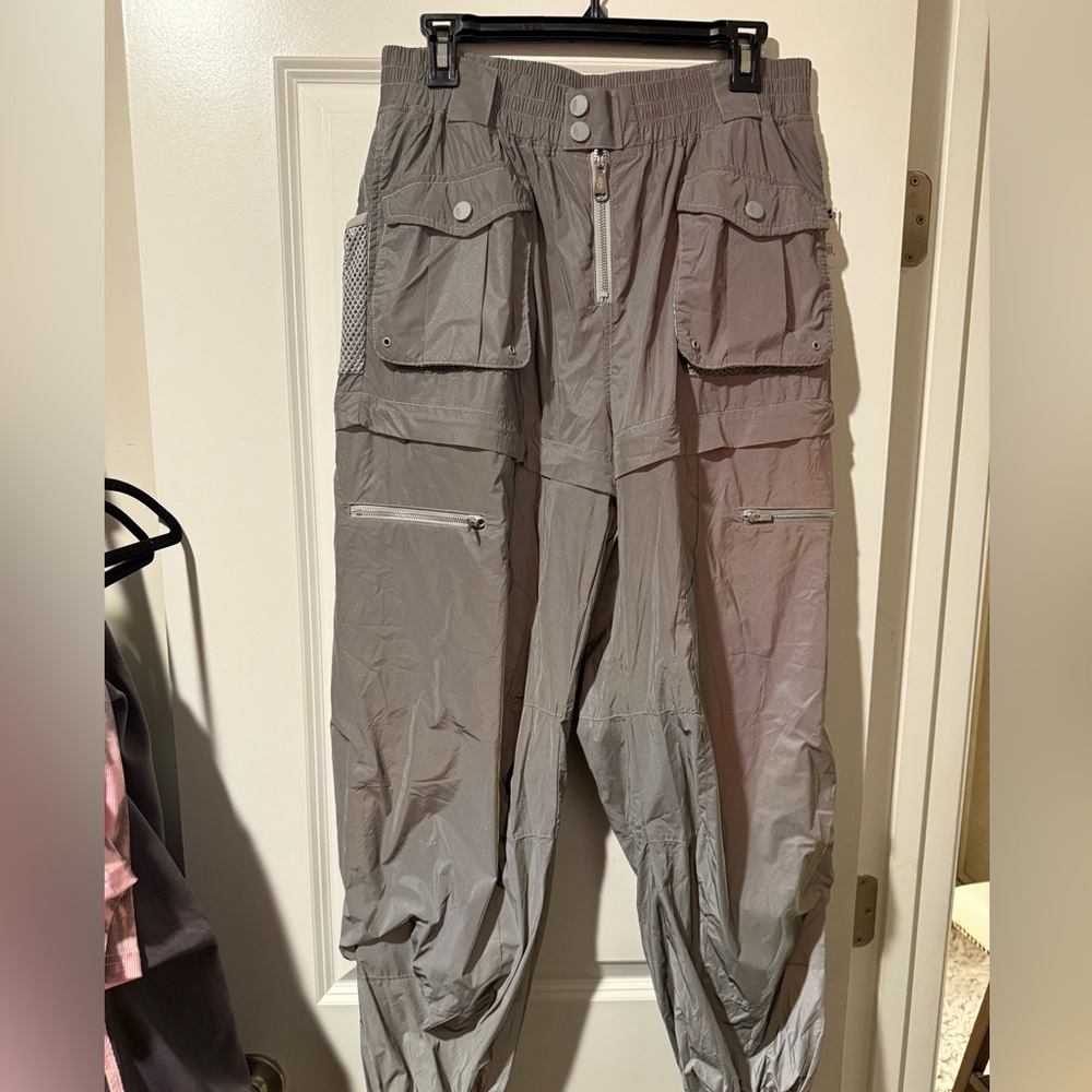 Free People Gray Track Pants